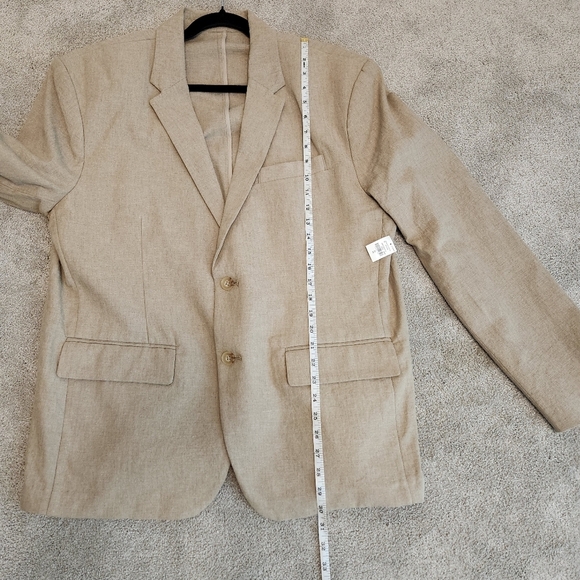 Old Navy Linen Cotton Blend Suit Jacket Blazer Beach Wedding Size XL Summer - Picture 11 of 16